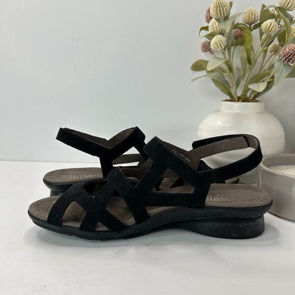 Mephisto Pamela Air Relax Nubuk Leather Comfort Sandals Black Women's EU 41/11 - Picture 6 of 12